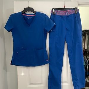 XS Royal blue Med Couture scrubs